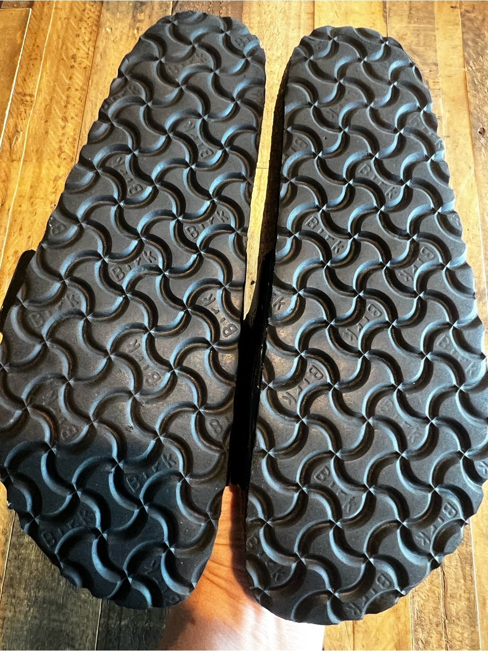 Birkenstock Madrid Big Buckle High Shine Black Patent Sandals EU 40 US 9 EUC - Picture 8 of 9